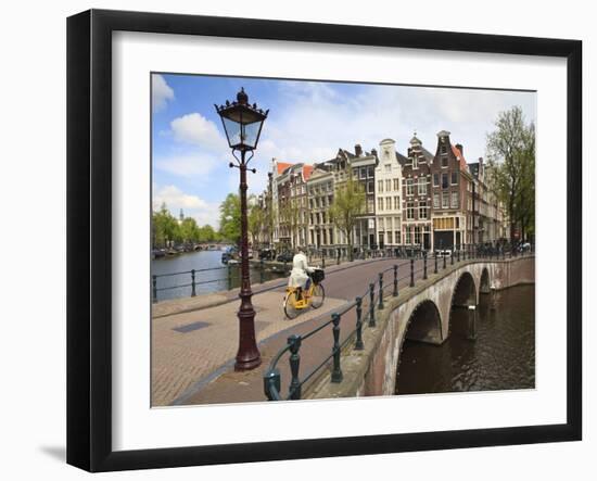 Keizersgracht, Amsterdam, Netherlands, Europe-Amanda Hall-Framed Photographic Print