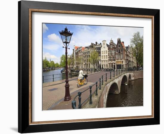 Keizersgracht, Amsterdam, Netherlands, Europe-Amanda Hall-Framed Photographic Print