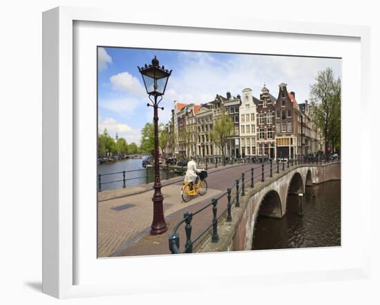 Keizersgracht, Amsterdam, Netherlands, Europe-Amanda Hall-Framed Photographic Print