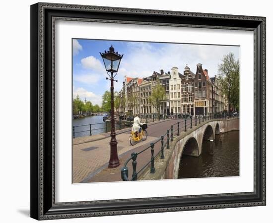 Keizersgracht, Amsterdam, Netherlands, Europe-Amanda Hall-Framed Photographic Print