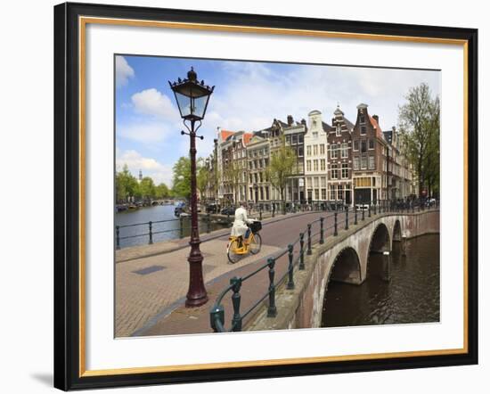 Keizersgracht, Amsterdam, Netherlands, Europe-Amanda Hall-Framed Photographic Print