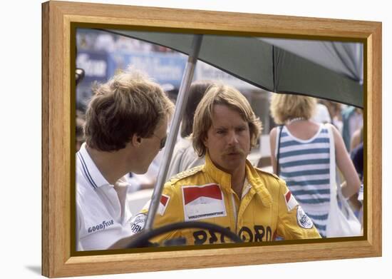 Keke Rosberg at the British Grand Prix, Brands Hatch, Kent, 1982-null-Framed Premier Image Canvas