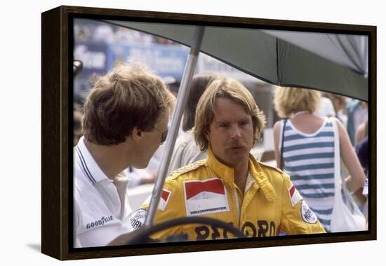 Keke Rosberg at the British Grand Prix, Brands Hatch, Kent, 1982-null-Framed Premier Image Canvas