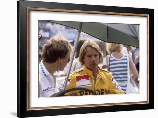 Keke Rosberg at the British Grand Prix, Brands Hatch, Kent, 1982-null-Framed Photographic Print