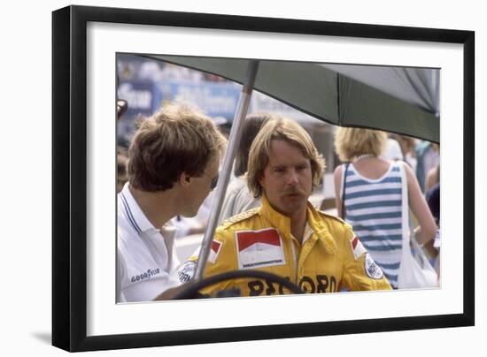 Keke Rosberg at the British Grand Prix, Brands Hatch, Kent, 1982-null-Framed Photographic Print