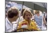 Keke Rosberg at the British Grand Prix, Brands Hatch, Kent, 1982-null-Mounted Photographic Print