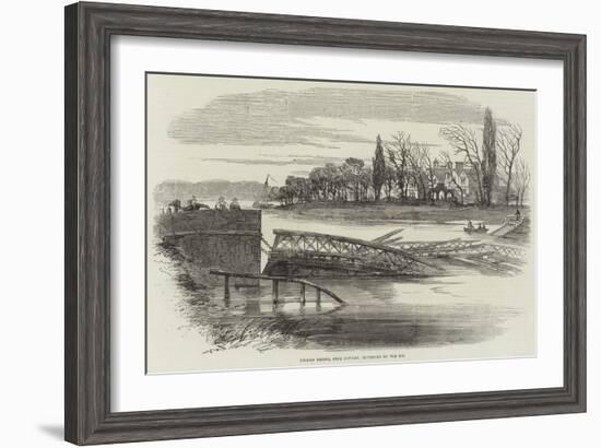 Kelham Bridge, Near Newark, Destroyed by the Ice-null-Framed Giclee Print