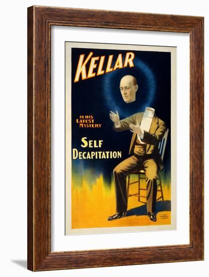 Kellar in his Latest Mystery-null-Framed Giclee Print