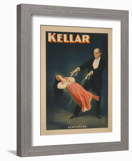 Kellar Levitation Magic Poster No.2-Lantern Press-Framed Art Print