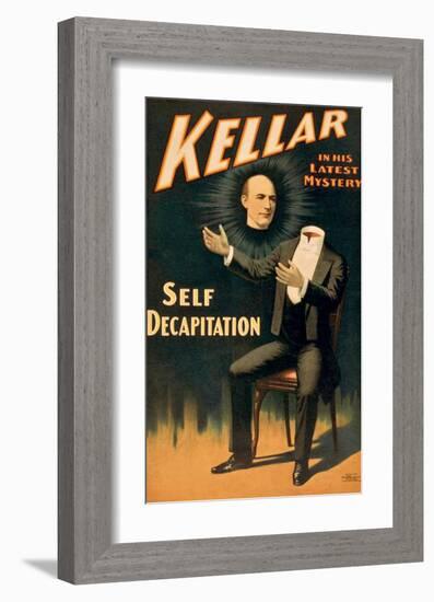 Keller the Magician in His Latest Mystery-null-Framed Giclee Print