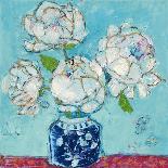 Pinto and Buffalo Flowers Blue-Kellie Day-Art Print