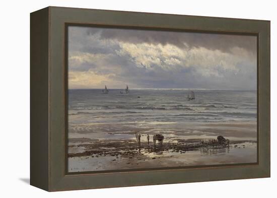 Kelp Gatherers - a Grey Morning, 1874-Henry Moore-Framed Premier Image Canvas