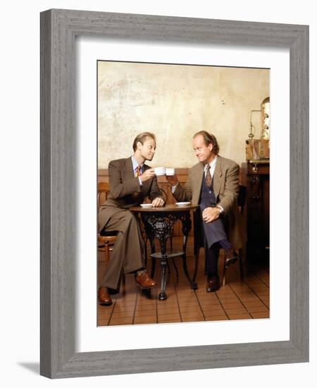 KELSEY GRAMMER; DAVID HYDE PIERCE. "FRASIER-TV" [1993].-null-Framed Photographic Print