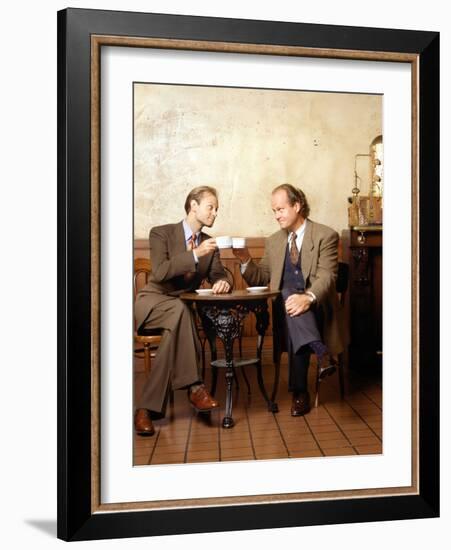 KELSEY GRAMMER; DAVID HYDE PIERCE. "FRASIER-TV" [1993].-null-Framed Photographic Print