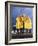 KELSEY GRAMMER; JOHN MAHONEY; PERI GILPIN; JANE LEEVES; DAVID HYDE PIERCE. "FRASIER-TV" [1993].-null-Framed Photographic Print