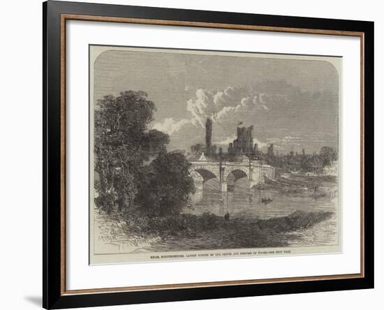 Kelso, Roxburghshire, Lately Visited by the Prince and Princess of Wales-null-Framed Giclee Print