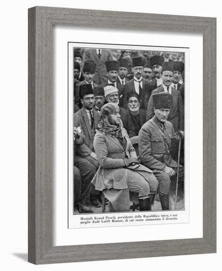 Kemal Ataturk, Military Reformer and Founder of Turkish State-null-Framed Art Print