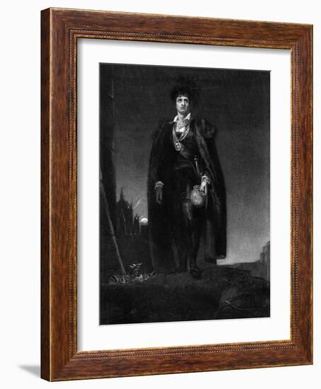 Kemble as Hamlet-Thomas Lawrence-Framed Art Print