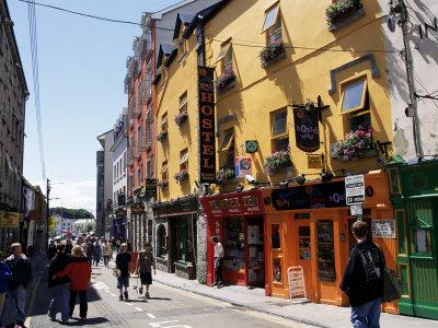 'Colourful Facades, Galway, County Galway, Connacht,