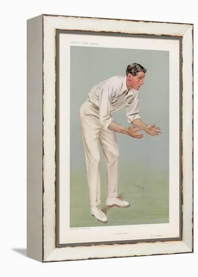 Ken Hutchings English Cricketer-Spy (Leslie M. Ward)-Framed Stretched Canvas