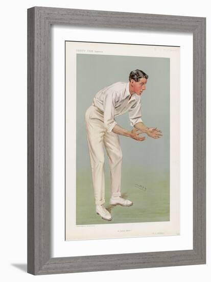 Ken Hutchings English Cricketer-Spy (Leslie M. Ward)-Framed Art Print