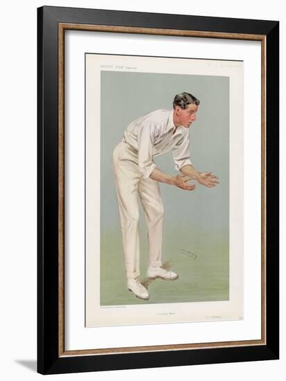 Ken Hutchings English Cricketer-Spy (Leslie M. Ward)-Framed Art Print