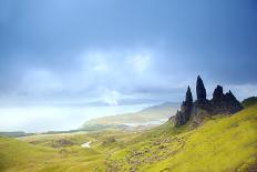 Uk, Scotland, Inner Hebrides, Isle of Skye. Sligachan Bridge and Mountains in the Background.-Ken Scicluna-Photographic Print