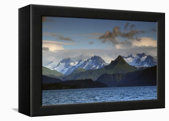 Kenai Mountains and Kachemak Bay, Homer, Alaska, USA, at Sunset-Michel Hersen-Framed Premier Image Canvas