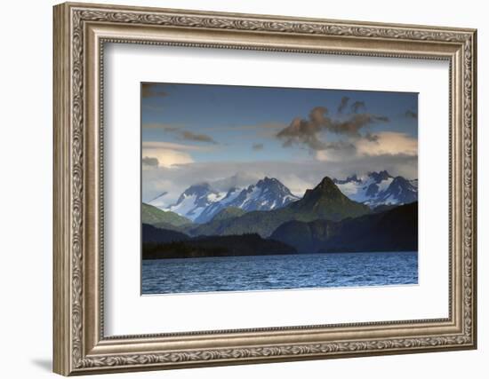 Kenai Mountains and Kachemak Bay, Homer, Alaska, USA, at Sunset-Michel Hersen-Framed Photographic Print