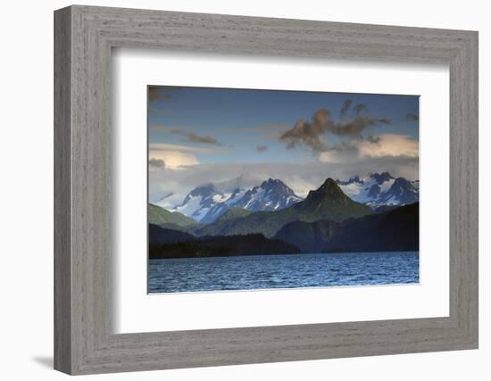 Kenai Mountains and Kachemak Bay, Homer, Alaska, USA, at Sunset-Michel Hersen-Framed Photographic Print