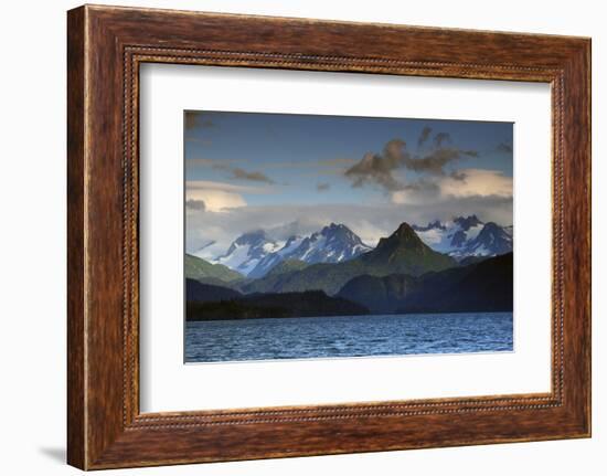 Kenai Mountains and Kachemak Bay, Homer, Alaska, USA, at Sunset-Michel Hersen-Framed Photographic Print
