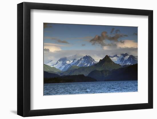 Kenai Mountains and Kachemak Bay, Homer, Alaska, USA, at Sunset-Michel Hersen-Framed Photographic Print