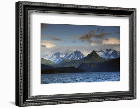 Kenai Mountains and Kachemak Bay, Homer, Alaska, USA, at Sunset-Michel Hersen-Framed Photographic Print