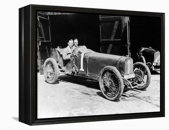 Kenelm Lee Guinness and Perkins with an 8 Cylinder Sunbeam, 1922-null-Framed Premier Image Canvas