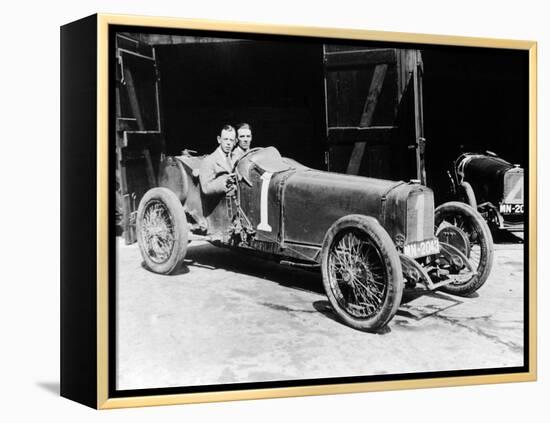 Kenelm Lee Guinness and Perkins with an 8 Cylinder Sunbeam, 1922-null-Framed Premier Image Canvas