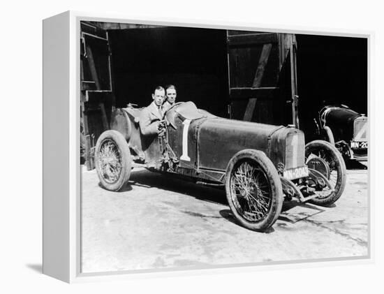 Kenelm Lee Guinness and Perkins with an 8 Cylinder Sunbeam, 1922-null-Framed Premier Image Canvas