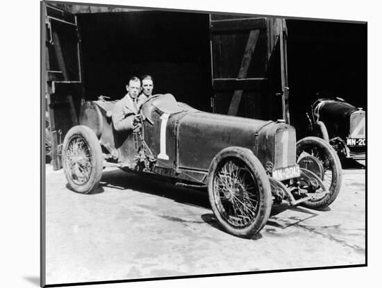 Kenelm Lee Guinness and Perkins with an 8 Cylinder Sunbeam, 1922-null-Mounted Photographic Print