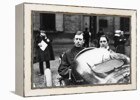 Kenelm Lee Guinness Behind the Wheel of a Sunbeam C1913-C1924-null-Framed Premier Image Canvas