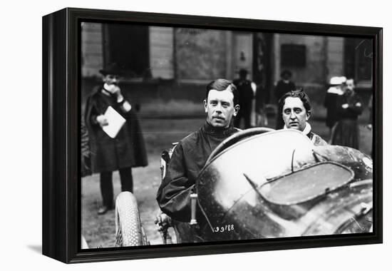Kenelm Lee Guinness Behind the Wheel of a Sunbeam C1913-C1924-null-Framed Premier Image Canvas