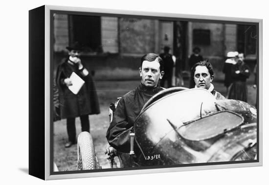 Kenelm Lee Guinness Behind the Wheel of a Sunbeam C1913-C1924-null-Framed Premier Image Canvas