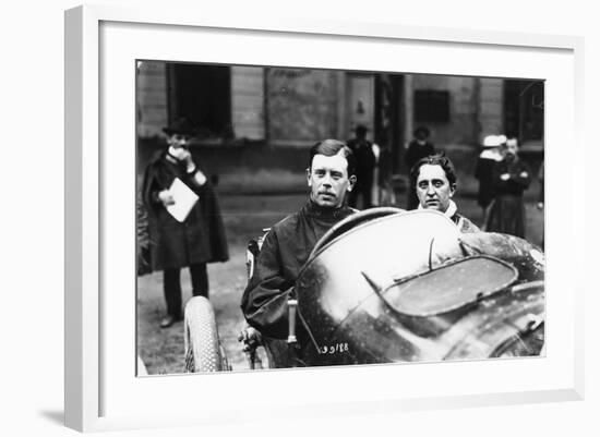 Kenelm Lee Guinness Behind the Wheel of a Sunbeam C1913-C1924-null-Framed Photographic Print