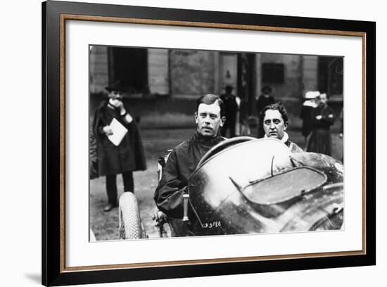 Kenelm Lee Guinness Behind the Wheel of a Sunbeam C1913-C1924--Framed Photographic Print