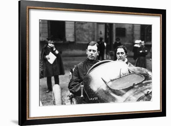 Kenelm Lee Guinness Behind the Wheel of a Sunbeam C1913-C1924-null-Framed Photographic Print