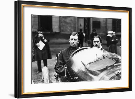 Kenelm Lee Guinness Behind the Wheel of a Sunbeam C1913-C1924-null-Framed Photographic Print