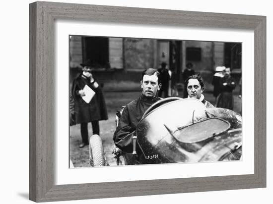 Kenelm Lee Guinness Behind the Wheel of a Sunbeam C1913-C1924-null-Framed Photographic Print