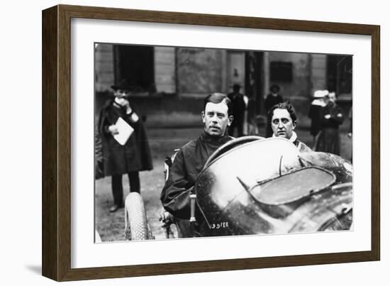 Kenelm Lee Guinness Behind the Wheel of a Sunbeam C1913-C1924-null-Framed Photographic Print