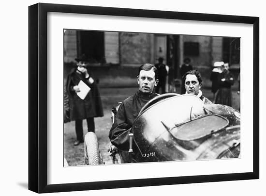 Kenelm Lee Guinness Behind the Wheel of a Sunbeam C1913-C1924-null-Framed Photographic Print