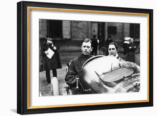 Kenelm Lee Guinness Behind the Wheel of a Sunbeam C1913-C1924-null-Framed Photographic Print