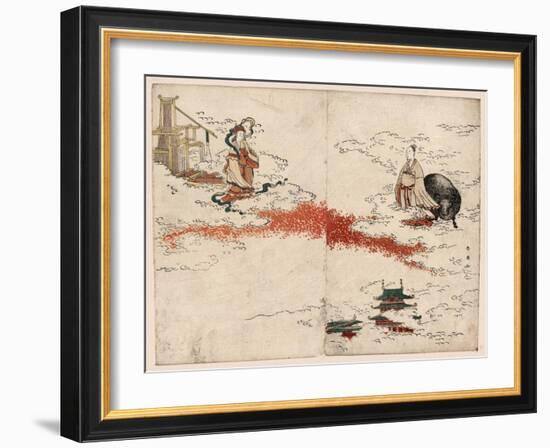 Kengyu Shokujo-Katsukawa Shun'ei-Framed Giclee Print