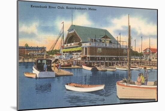 Kennebunk River Club, Kennebunk Port-null-Mounted Art Print